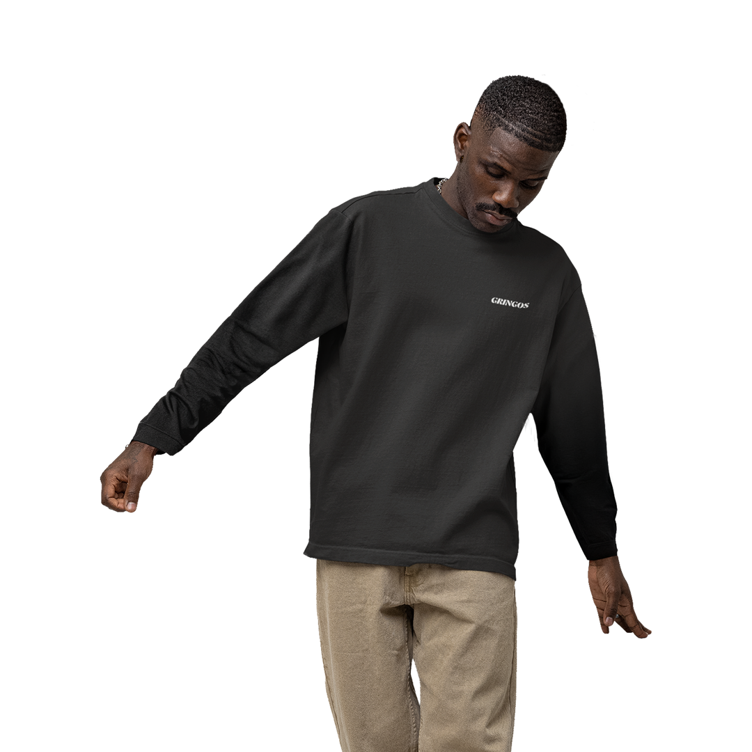 Gringos Premium Longsleeve Tee - Black