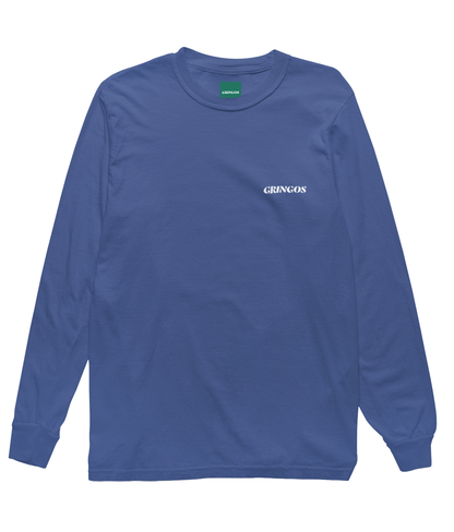Gringos Premium Longsleeve Tee - Ocean Blue